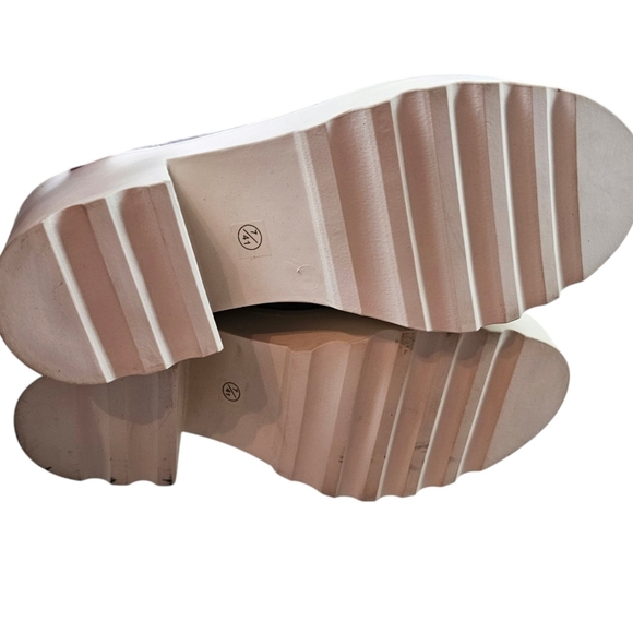 Nubikk Flore Montagne Quilted Grey Suede Leather Platform Ankle Boots In 7 - Picture 5 of 7